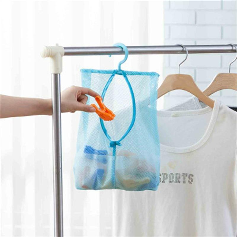 Bathroom Multifunctional Hanging Storage Mesh Bags Eco-Friendly Mesh Bath Toys Baskets For Bathroom For Storage Items Stevvex