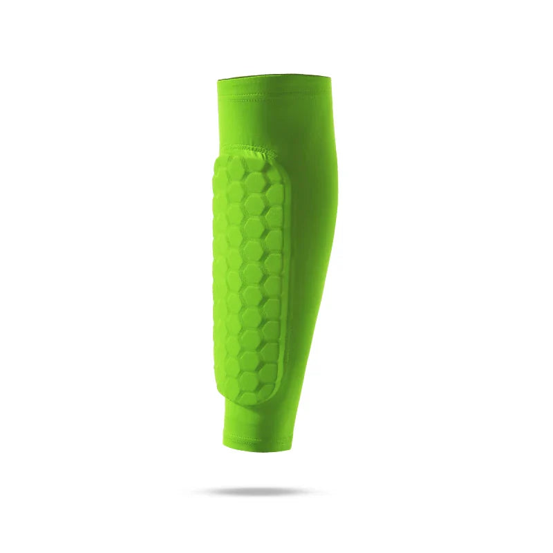 1 PC Leg Sleeves Shin Guards Shockproof Honeycomb Nylon Support Sock Shin Protector Soccer Gear Soccer Shields Sports Legging Pi-Mart