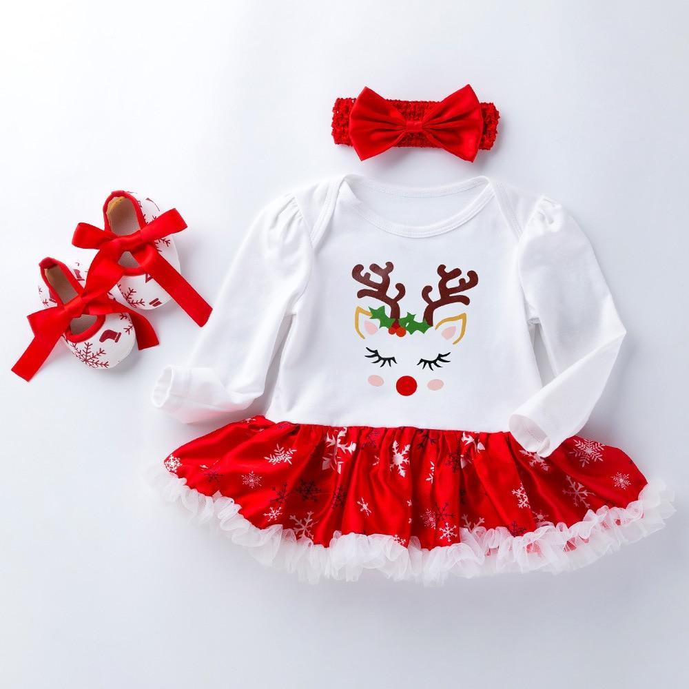Cute Deer Christmas Costumes For Kids Long Sleeve Baby Girl Clothes Set Unique Design Perfect For Kids Stevvex