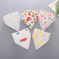 5Pcs/Set Baby Bibs Triangle Double Cotton Bandana Bibs Baby Boys Girls Babador Feeding Smock Infant Burp Cloth Baby Saliva Towel
