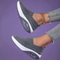 New Women's Low Top Sports Mesh Casual Running Shoes Solid Color Air Cushion Soft Bottom EVA Fashion Trend for Winter NovaCart