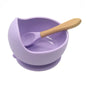 Baby Silicone Tableware Strong Sucker Water Bowl Spoon Set Children Suction Bowl Baby Food Bowl Baby Feeding Tableware