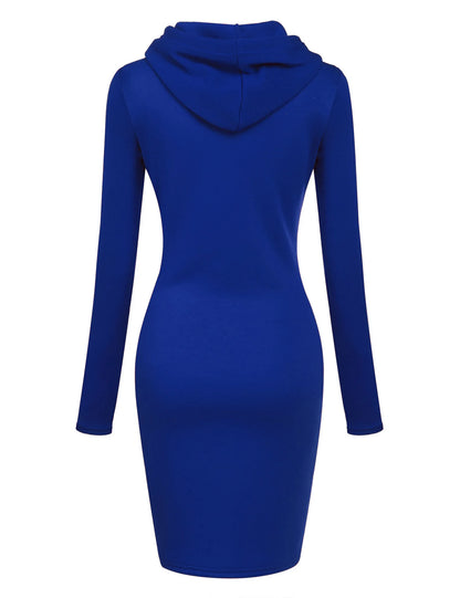 Ladies Dress Autumn Women Hooded Dresses Hoodies Women Sweatshirts Women Hoodies Dress Tops Ladies Clothing NovaCart
