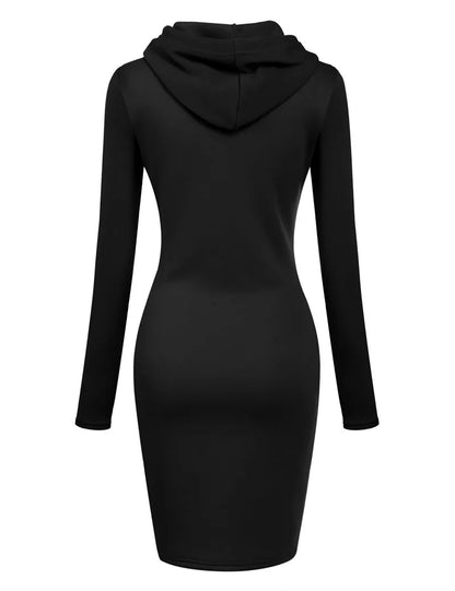 Ladies Dress Autumn Women Hooded Dresses Hoodies Women Sweatshirts Women Hoodies Dress Tops Ladies Clothing NovaCart