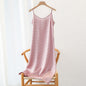 Women'S Dress Summer Spaghetti Satin Long Party Dresses For New Year 2022 Midi Robe Plus Size