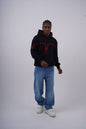 "Heartbeat" Embroidered Graphic Hoodie Withinblack