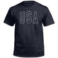USA Collegiate Solid White (Front) Shield Republic