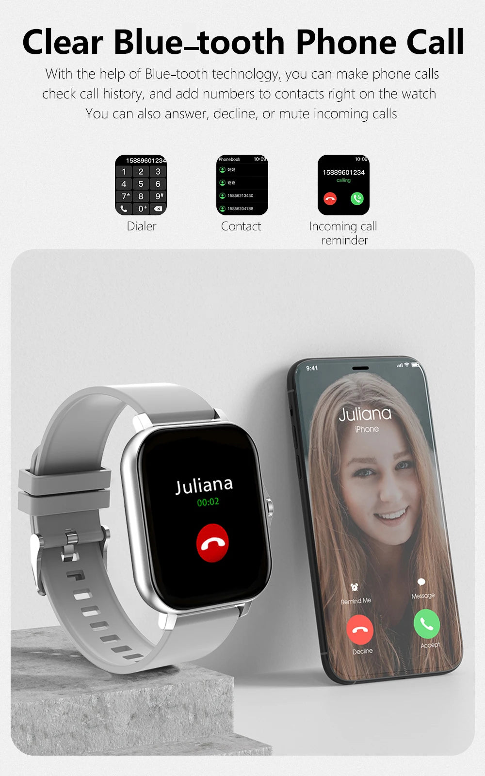 2026 New Multifunctional Smart Watch Men & Women Bluetooth Connected Phone Music Fitness Sports Bracelet Sleep Monitor watch NovaCart