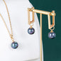 Fashion 18K Gold Plated Hawaiian Pearl Jewelry Wholesale Necklace Earrings Women's Set NovaCart