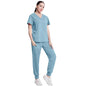 Fashionable Hospital Custom Nurse Uniform Embroidery Logo Colors Short Scrubs Jogger Straight Nurse Uniform Pants Sets NovaCart