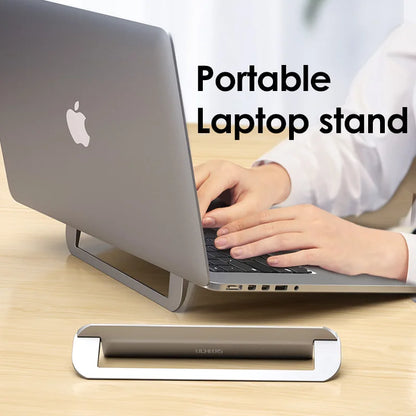 Notebook heat dissipation invisible bracket metal folding bracket base multifunctional portable storage bracket laptop stand