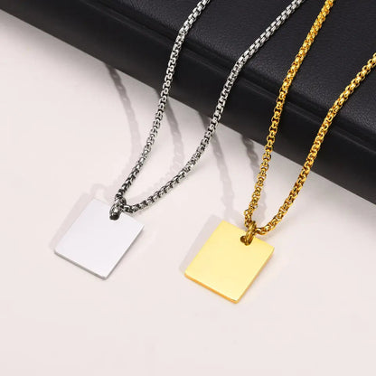 Custom Square Necklace LUNAR VINES