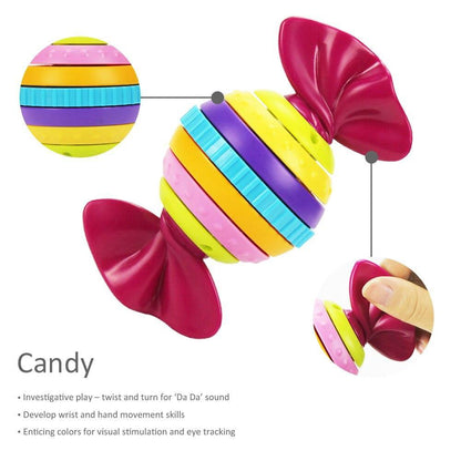 Baby Rattles Teether Shaker Grab and Spin Rattle Musical Toy Set Early Educational Toys For Baby Stevvex