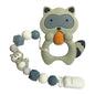 Baby Teething Lovely Koala Owl Horse Cookies Baby Teether Molar Toy Gift Raccoon Food Grade Silicone Beads For Kids and Baby Stevvex