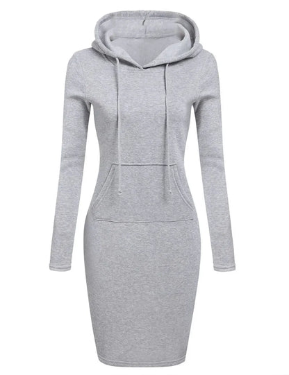 Ladies Dress Autumn Women Hooded Dresses Hoodies Women Sweatshirts Women Hoodies Dress Tops Ladies Clothing NovaCart