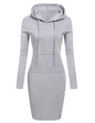 Ladies Dress Autumn Women Hooded Dresses Hoodies Women Sweatshirts Women Hoodies Dress Tops Ladies Clothing NovaCart