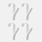 High Quality Hanger For Heated Towel Radiator Rail Clothes Hanger Bath Hook Holder Percha Plegable Scarf Hanger white 6pcs