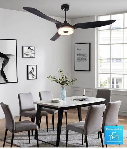 Modern Design 56" Carro Smart Ceiling Fan with Lights 24volt Pure Copper Dc Motor Led Ceiling Fan NovaCart