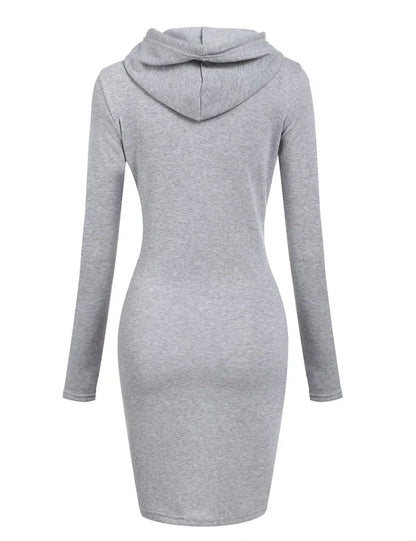 Ladies Dress Autumn Women Hooded Dresses Hoodies Women Sweatshirts Women Hoodies Dress Tops Ladies Clothing NovaCart