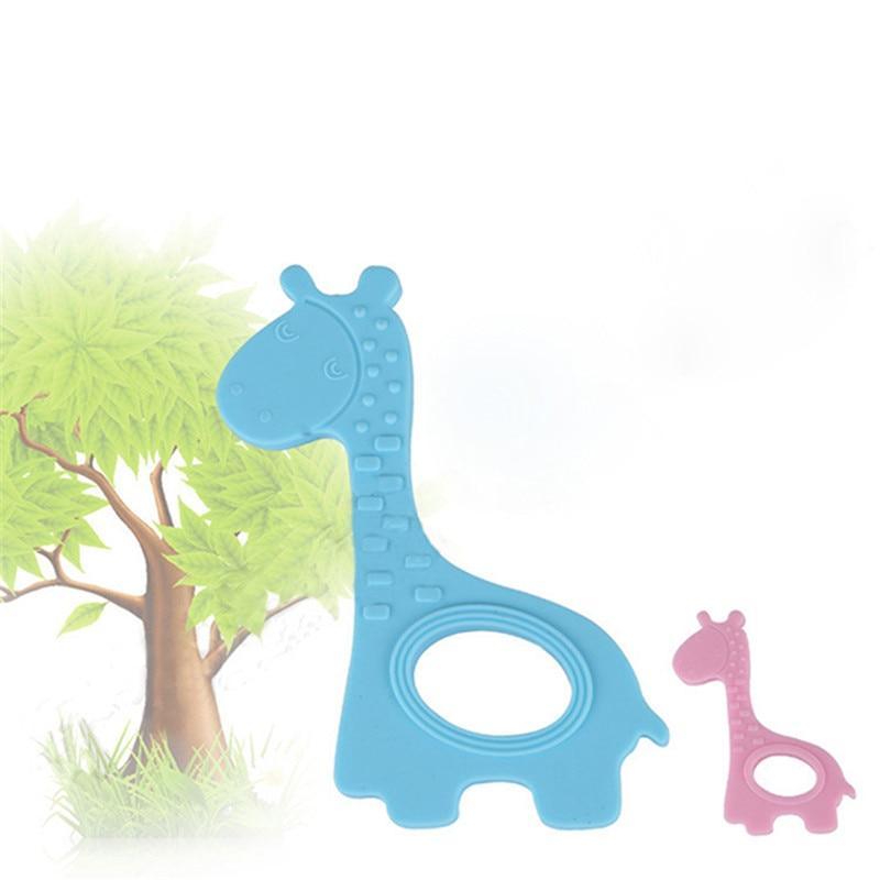 New  Cute Giraffe Appease Teether Toy Teething Chew Toddler Silicone  Natural Organic Food Perfect For Baby Boys and Girls Stevvex