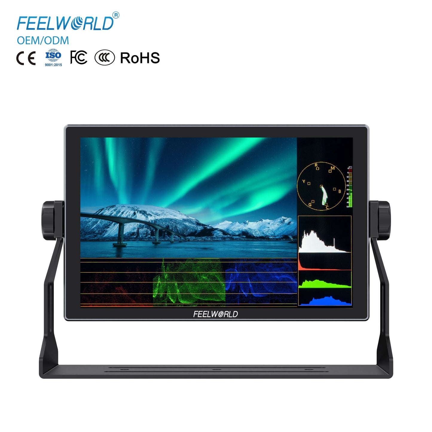 FEELWORLD S10 10.1 Inch 1200nit 12G-SDI HDMI 2.0 Camera Field Monitor, 4K HDR Touchscreen, OEM/ODM, Factory Direct, Bulk Order NovaCart