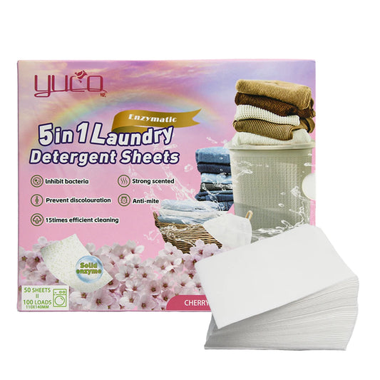 Plant Enzymes Formula Laundry Detergent Sheets Plastic Free Fresh Active Agent Hypoallergenic Laundry Strips NovaCart