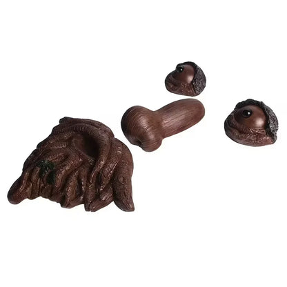 Tree Face Wall Hanging, Brown Resin Face Sculpture for Garden Decor, Whimsical Forest Spirit Ornament with Woodland Theme NovaCart
