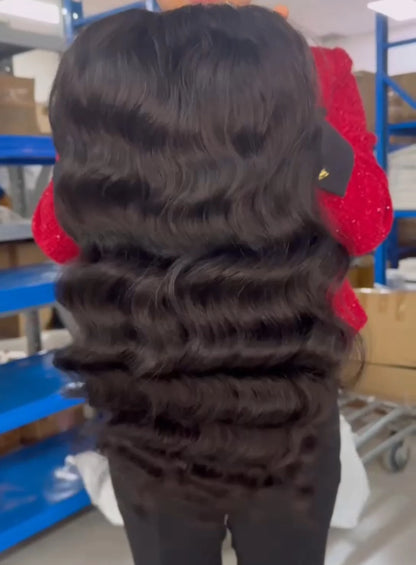 40 Inch Natural Raw Vietnamese Hair PrePlucked 13x6 Glueless Full Frontal Hd Wig Human Hair Lace Front Body Wave Curl Wig Vendor NovaCart