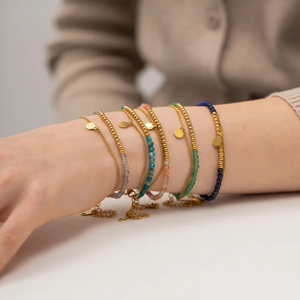 Double Layer Charm Bracelet LUNAR VINES