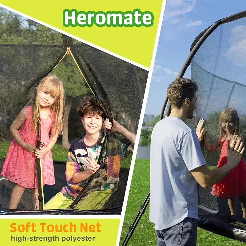Zoshine Outdoor Jumping Trampoline Curved Pole Garden Trampoline with PVC Spring Cover Large Trampoline in Stock NovaCart