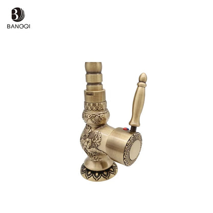 Bangqi Modern Sanitary Hot Cold Water Tap Faucet Wash Basin Mixer Single Handle Basin Faucet CLASSIC ISO Ceramic Brushed 2 Holes NovaCart