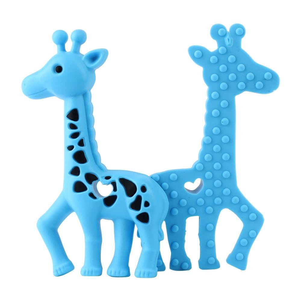 2pcs Cartoon Baby Teether Animal Silicone Teether Raccoon Elephant Koala Giraffe  Baby Teething Toys Accessories Perfect Toy For Kids Stevvex
