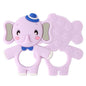 2pcs Cartoon Baby Teether Animal Silicone Teether Raccoon Elephant Koala Giraffe  Baby Teething Toys Accessories Perfect Toy For Kids Stevvex