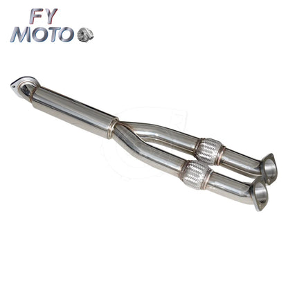 Exhaust Downpipe Y-pipe for Nissan GTR GT-R R35 2009+ Resonated NovaCart