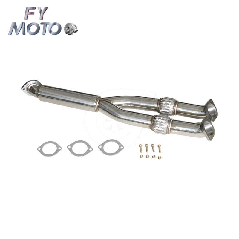 Exhaust Downpipe Y-pipe for Nissan GTR GT-R R35 2009+ Resonated NovaCart