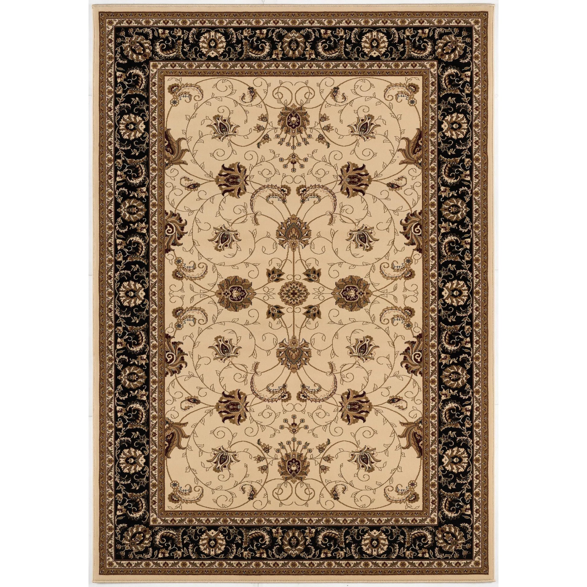 HMS 10' X 13' Beige Brown Oriental Large Boho Style Non-Skid Cow Hide Area Rug for Living Room Hallway Washable Rectangle NovaCart