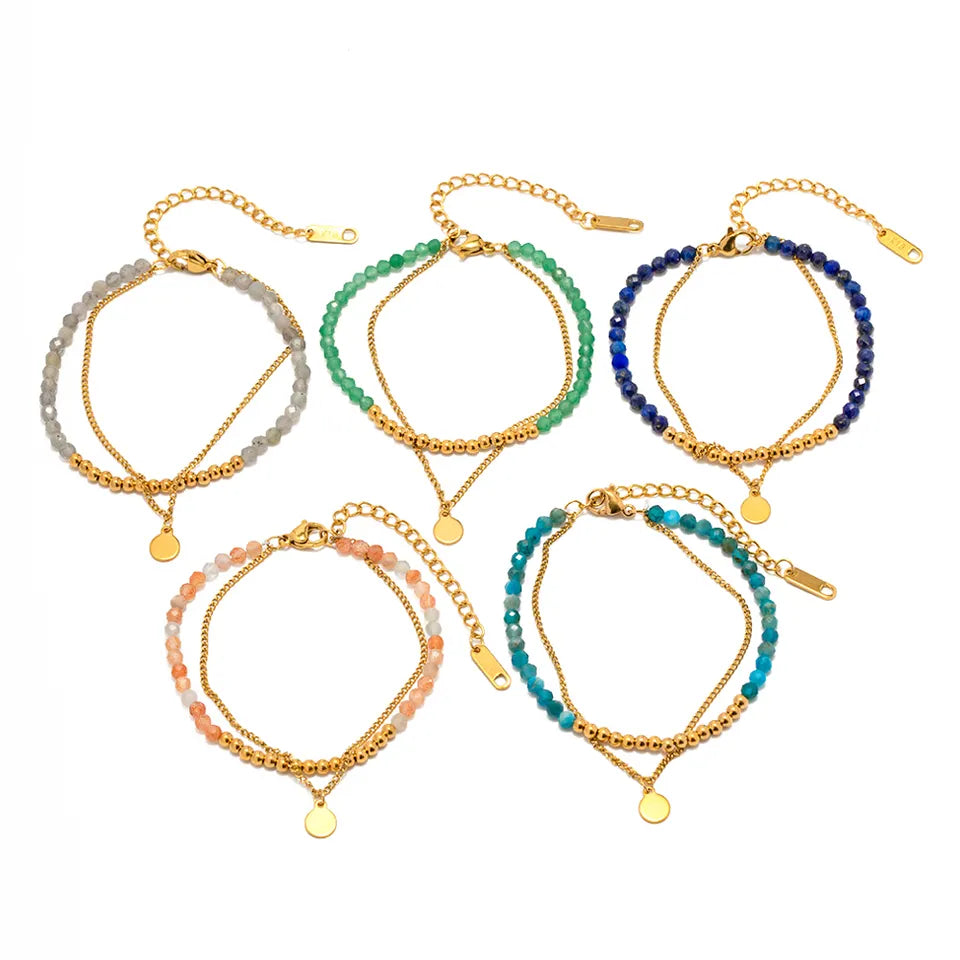 Double Layer Charm Bracelet LUNAR VINES