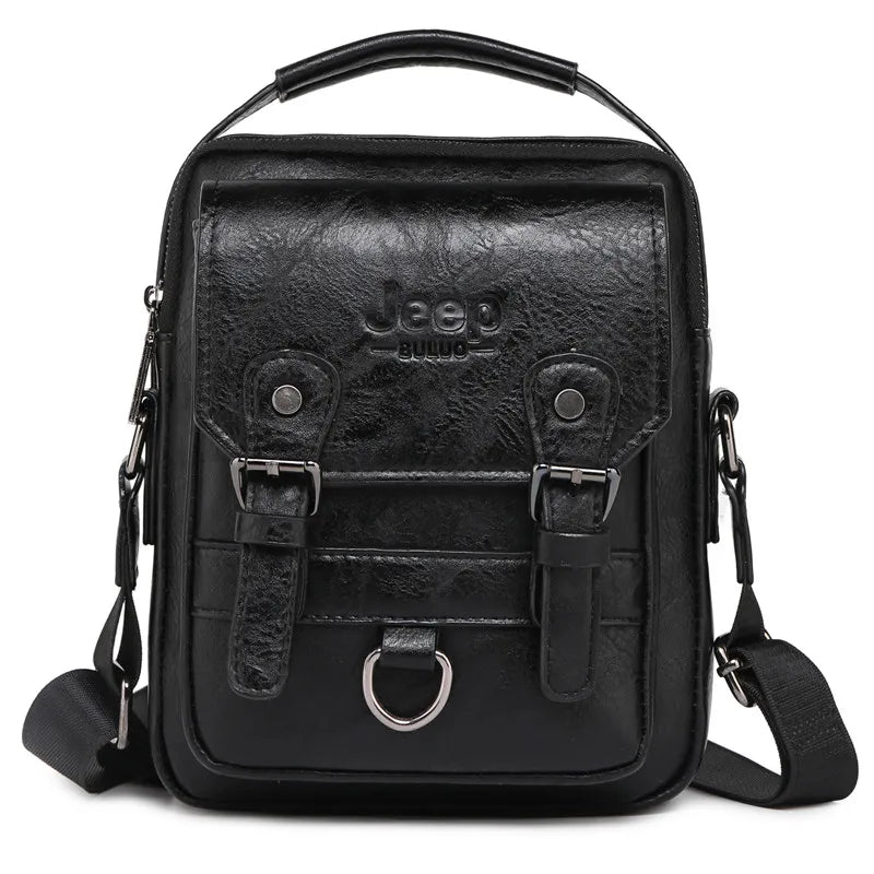 JEEP BULUO Multi-function Business Handbags Men New Man's Shoulder Bag Large Capacity Leather Messenger Bag Crossbody Big Brand NovaCart
