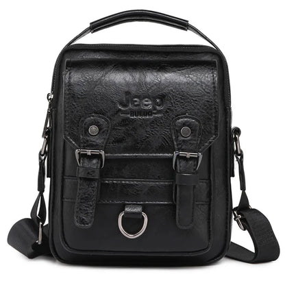 JEEP BULUO Multi-function Business Handbags Men New Man's Shoulder Bag Large Capacity Leather Messenger Bag Crossbody Big Brand NovaCart