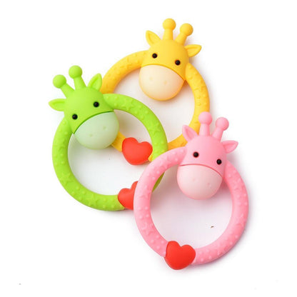 Cute Animal  Baby   Silicone Teether Child Supplies Baby Nursing  Dental Care Child Sucking Toy Perfect For Kids And Parents Stevvex