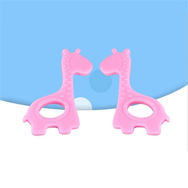 New  Cute Giraffe Appease Teether Toy Teething Chew Toddler Silicone  Natural Organic Food Perfect For Baby Boys and Girls Stevvex