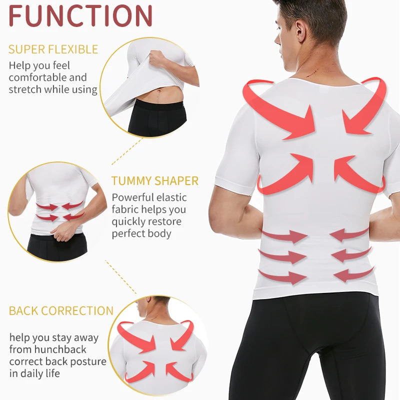 Men Slimming Body Shaper Belly Control Shapewear Man Shapers Modeling Underwear Waist Trainer Corrective Posture Vest Corset NovaCart