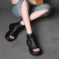 High-Top Women's Retro Platform Heel Sandals