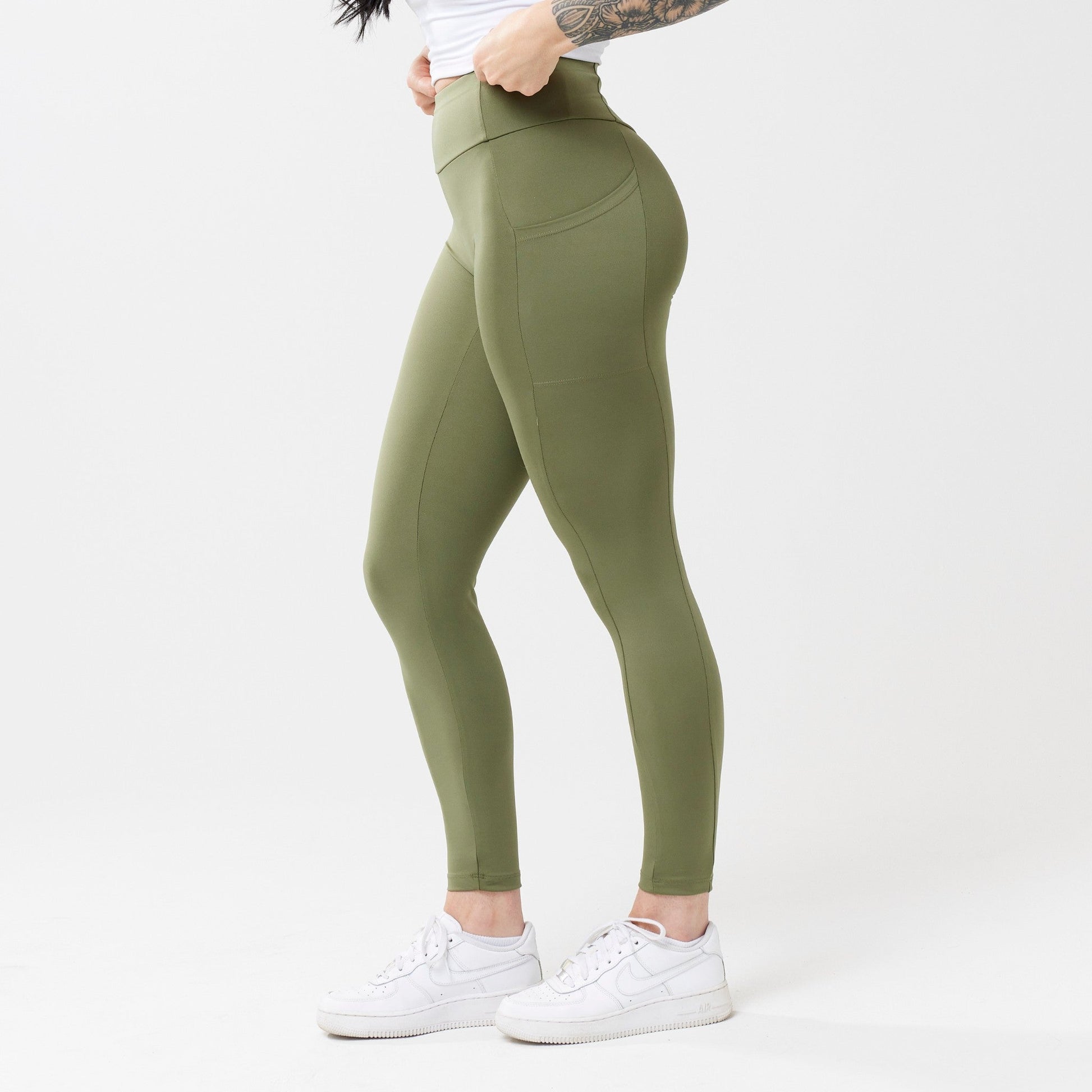 StayUP™ High-Rise with Pocket Leggings - Sage RECOSIVITY