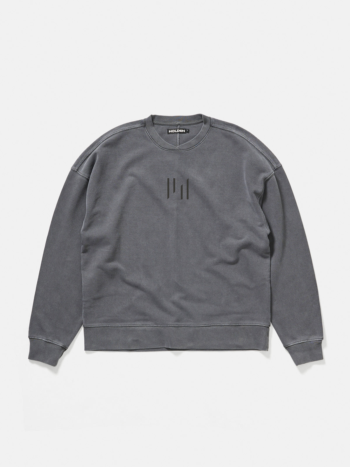 Oversized French Terry Crew - Black Holden Outerwear
