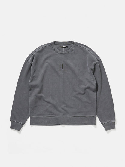 Oversized French Terry Crew - Black Holden Outerwear
