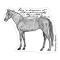 Horses According To Holmes Sticker Horseplay Apparel
