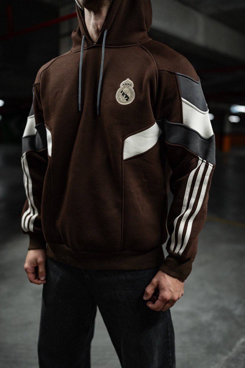 Real Madrid Hooded Oversized Sweatshirt - Stylish and Comfortable Withinblack
