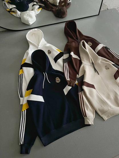 Real Madrid Hooded Oversized Sweatshirt - Stylish and Comfortable Withinblack