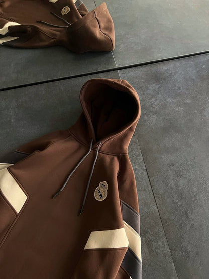 Real Madrid Hooded Oversized Sweatshirt - Stylish and Comfortable Withinblack
